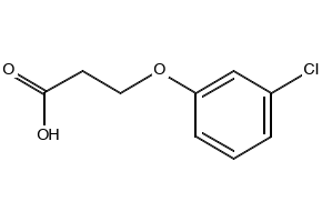 3-(3-Chlorophenoxy)propionicAcid structure, CAS 7170-50-5