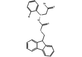 Fmoc-(S)-3-Amino-3-(2-bromo-phenyl)-propionicacid structure, CAS 507472-17-5