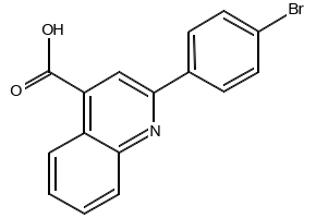 2-(4-Bromo-phenyl)-quinoline-4-carboxylicacid structure, CAS 103914-52-9