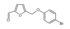 5-(4-Bromophenoxymethyl)furan-2-carbaldehyde structure, CAS 438530-89-3