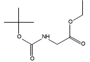 N-Boc-glycineEthylEster structure, CAS 14719-37-0