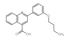 2-(3-Butoxyphenyl)quinoline-4-carboxylicacid structure, CAS 350997-43-2