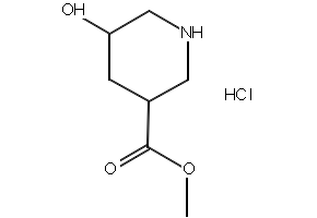 Methyl5-Hydroxypiperidine-3-carboxylateHydrochloride structure, CAS 1186663-43-3