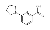 6-(1-Pyrrolidyl)pyridine-2-carboxylicAcid structure, CAS 450368-20-4