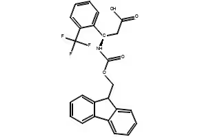 Fmoc-(R)-3-Amino-3-(2-trifluoromethyl-phenyl)-propionicacid structure, CAS 517905-86-1