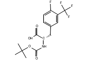 Boc-(S)-3-Amino-3-(2-trifluoromethyl-phenyl)-propionicacid structure, CAS 500770-77-4