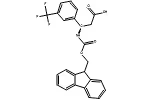 Fmoc-(R)-3-Amino-3-(3-trifluoromethyl-phenyl)-propionicacid structure, CAS 517905-87-2
