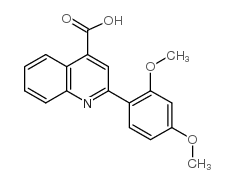 2-(2,4-Dimethoxyphenyl)quinoline-4-carboxylicacid structure, CAS 313704-08-4