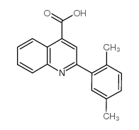 2-(2,5-Dimethylphenyl)quinoline-4-carboxylicacid structure, CAS 20389-07-5