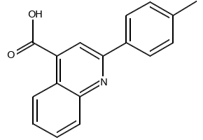 2-p-Tolylquinoline-4-carboxylicacid structure, CAS 20389-05-3
