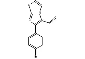 6-(4-Bromophenyl)imidazo[2,1-b]thiazole-5-carboxaldehyde structure, CAS 451485-66-8