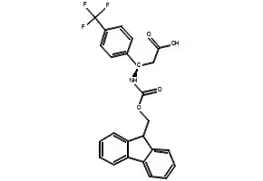 Fmoc-(R)-3-Amino-3-(4-trifluoromethyl-phenyl)-propionicacid structure, CAS 517905-88-3