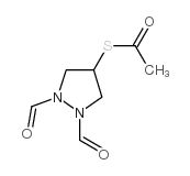 4-(Acetylthio)-1,2-diformylpyrazolidine structure, CAS 216854-55-6