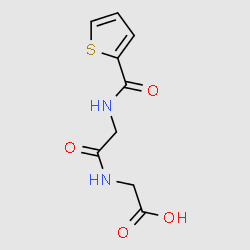 2-[2-(Thiophene-2-carboxamido)acetamido]aceticacid structure, CAS 314027-50-4