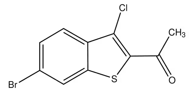 6-Bromo-3-chlorobenzo[b]thiophene-2-carboxylicacidhydrazide structure, CAS 438613-25-3