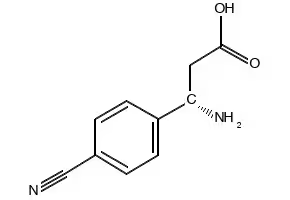 (S)-3-Amino-3-(4-cyano-phenyl)-propionicacid structure, CAS 718596-77-1