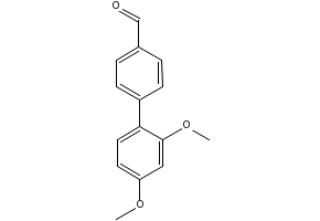 2',4'-Dimethoxybiphenyl-4-carbaldehyde structure, CAS 728919-17-3