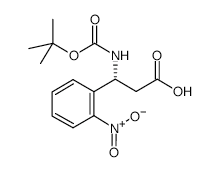 Boc-(R)-3-Amino-3-(2-nitro-phenyl)-propionicacid structure, CAS 501015-23-2