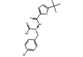 3-tert-Butoxycarbonylamino-5-(4-bromophenyl)thiophene-2-carboxylicacid structure, CAS 688763-40-8