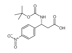 Boc-(R)-3-Amino-3-(4-nitro-phenyl)-propionicacid structure, CAS 500770-85-4