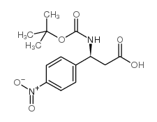 Boc-(S)-3-Amino-3-(4-nitro-phenyl)-propionicacid structure, CAS 499995-73-2