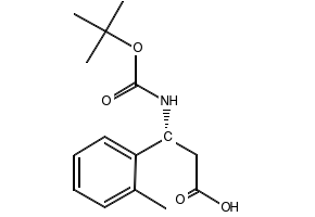 Boc-(R)-3-Amino-3-(2-methyl-phenyl)-propionicacid structure, CAS 500770-86-5