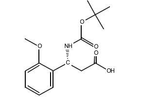 Boc-(R)-3-Amino-3-(2-methoxy-phenyl)-propionicacid structure, CAS 500788-85-2