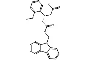 Fmoc-(S)-3-Amino-3-(2-methoxy-phenyl)-propionicacid structure, CAS 501015-28-7