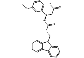 Fmoc-(R)-3-Amino-3-(3-methoxy-phenyl)-propionicacid structure, CAS 511272-32-5