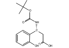Boc-(R)-3-Amino-3-(2-hydroxy-phenyl)-propionicacid structure, CAS 500788-88-5