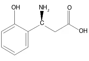 (S)-3-Amino-3-(2-hydroxy-phenyl)-propionicacid structure, CAS 785772-28-3