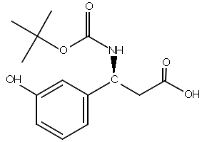Boc-(S)-3-Amino-3-(3-hydroxy-phenyl)-propionicacid structure, CAS 499995-79-8