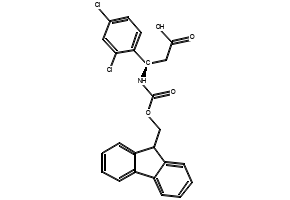 Fmoc-(R)-3-Amino-3-(2,4-dichloro-phenyl)-propionicacid structure, CAS 511272-37-0