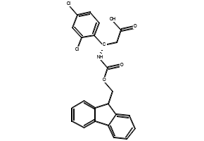 Fmoc-(S)-3-Amino-3-(2,4-dichloro-phenyl)-propionicacid structure, CAS 501015-34-5