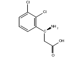 (S)-3-Amino-3-(2,3-dichloro-phenyl)-propionicacid structure, CAS 748128-13-4