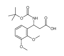 Boc-(R)-3-Amino-3-(2,3-dimethoxy-phenyl)-propionicacid structure, CAS 500788-92-1