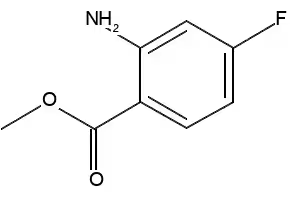 Methyl2-Amino-4-fluorobenzoate structure, CAS 2475-81-2