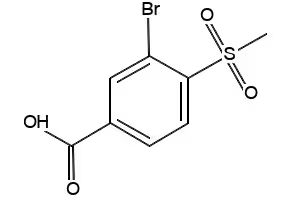 3-Bromo-4-(methylsulfonyl)benzoicAcid structure, CAS 39058-84-9