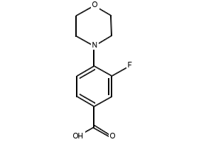 3-Fluoro-4-morpholinobenzoicAcid structure, CAS 588708-72-9
