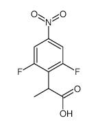 2-(2,6-Difluoro-4-nitrophenyl)propanoicAcid structure, CAS 1226776-82-4