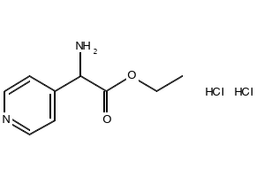 Ethyl2-Amino-2-(4-pyridinyl)acetateDihydrochloride structure, CAS 1245782-70-0