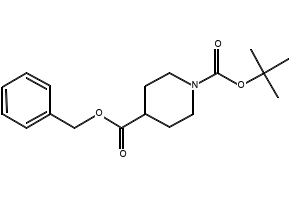 BenzylN-Boc-4-piperidinecarboxylate structure, CAS 177990-33-9