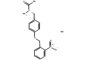 O-(2-Nitrobenzyl)-L-tyrosineHydrochloride structure, CAS 207727-86-4