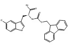 Fmoc-5-chloro-L-tryptophan structure, CAS 1257849-07-2