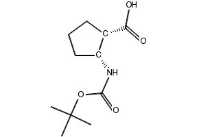 (1S,2R)-2-(Boc-amino)cyclopentanecarboxylicAcid structure, CAS 137170-89-9