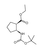 Ethyl(1R,2S)-2-(Boc-amino)cyclopentanecarboxylate structure, CAS 1140972-29-7