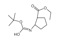 Ethyl(1S,2R)-2-(Boc-amino)cyclopentanecarboxylate structure, CAS 1140972-31-1