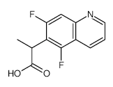 2-(5,7-Difluoro-6-quinolyl)propanoicacid structure, CAS 1226776-94-8