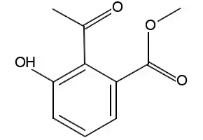 Methyl3-Acetyl-2-hydroxybenzoate structure, CAS 77527-00-5