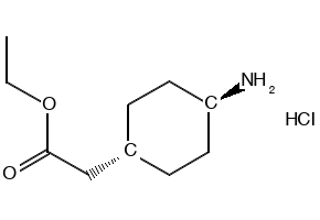 Ethyltrans-2-(4-Aminocyclohexyl)acetateHydrochloride structure, CAS 76308-26-4
